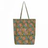 Sacs & Pochettes Jamini | Tote Bag Fleuri Lvb Rang Vert Kaki